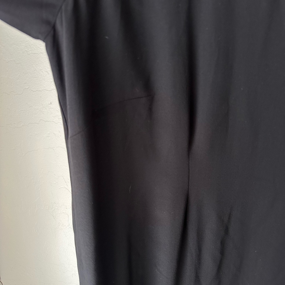 Eileen Fisher Silk Black Shift Dress 3/4 Sleeve, L EUC - Picture 8 of 8